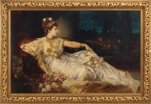 Charlotte Wolter (1834-1897) as "Messalina" in "Arria and Messalina" by Adolf von Wilbrandt by Hans Makart