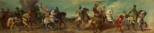 Design for the Festive Procession 1879 - Falcon Hunting by Hans Makart