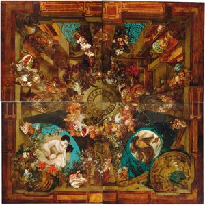Night and Morning, ceiling painting in four parts