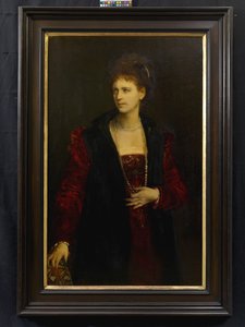 Zerline Gabillon, née Würzburg (1834-1892), Actress by Hans Makart
