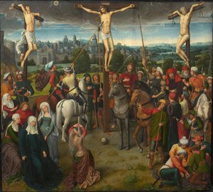 Calvary Triptych (central panel) by Hans Memling