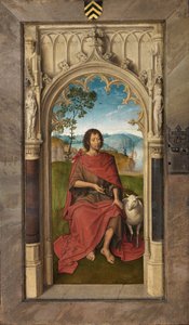 Triptych of Jan Floreins (exterior panel) by Hans Memling