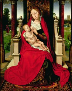 Madonna and Child Enthroned, c.1492-94 by Hans Memling