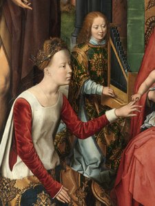 St. Catherine, central panel of the Triptych of Saint John the Baptist and Saint John the Evangelist (detail)