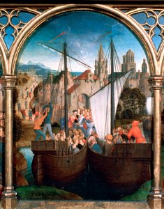 St Ursula Shrine: Arrival in Basle
