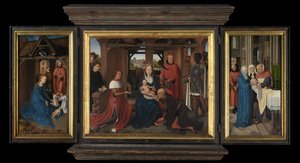 Triptych of Jan Floreins by Hans Memling