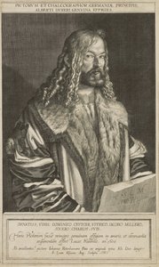 Portrait of Dürer, Engraved by Lucas Kilian by Hans Rottenhammer