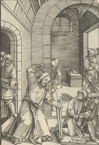 Christ Purifying the Temple, from Speculum Passionis Domini Nostri Ihesu Christi
