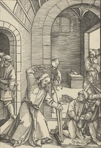 Christ Purifying the Temple, from Speculum passionis domini nostri Ihesu Christi