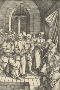 Christ before Annas, from Speculum Passionis Domini Nostri Ihesu Christi