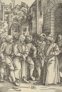 Christ before Pilate in front of his Palace, from Speculum passionis domini nostri Ihesu Christi