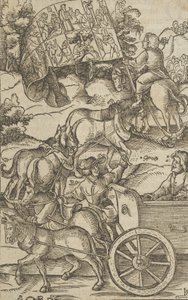 The Virtuous Man on a Chariot on his Way to Heaven