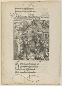 Urged by Fürwittig, Theuerdanck Tries to Manipulate a Polishing Stone, from Theuerdanck, 1517
