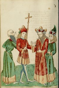 Avenir and Josaphat with Two Scholars by Hans Schilling