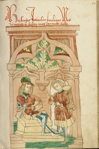 Josaphat and Barlaam in Conversation by Hans Schilling