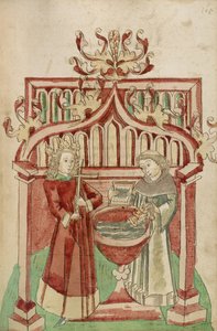 Josaphat Before the Baptismal Font with a Tonsured Cleric