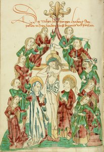 The Crucifixion with the Seven Wise and Seven Foolish Virgins