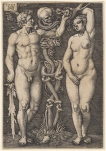 Adam and Eve by Hans Sebald Beham