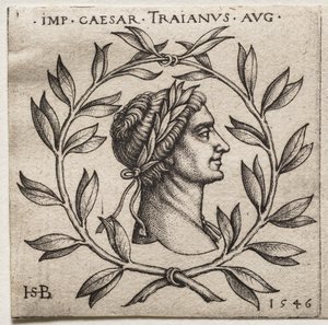 Bust of Emperor Trajan by Hans Sebald Beham