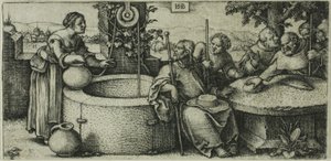 Christ and the Woman of Samaria by Hans Sebald Beham