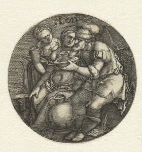 Lot and His Daughters by Hans Sebald Beham