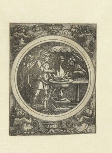 Mucius Scaevola with His Right Hand in the Fire by Hans Sebald Beham