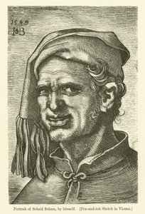 Self-Portrait of German Painter and Printmaker Sebald Beham by Hans Sebald Beham
