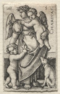 The Knowledge of God and the Seven Cardinal Virtues: Charity by Hans Sebald Beham