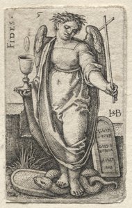The Knowledge of God and the Seven Cardinal Virtues: Fidelity - Fides by Hans Sebald Beham
