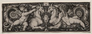 Two Genii by Hans Sebald Beham