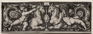 Two Genii by Hans Sebald Beham