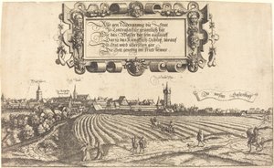 View of Nuremberg from the West (right section) by Hans Sebald Lautensack