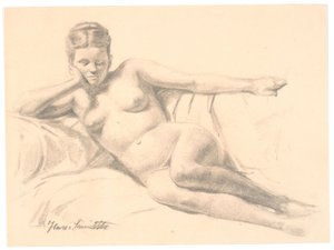 Reclining Female Model