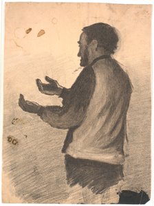 Standing Man Clapping Hands by Hans Smidth