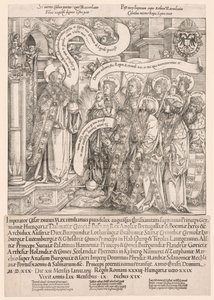 Maximilian Presented by His Patron Saints to the Almighty by Hans Springinklee