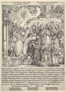 Maximilian Presented by his Patron Saints to the Almighty by Hans Springinklee