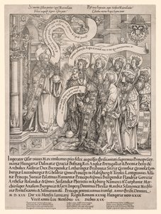The Emperor Maximilian Presented by His Patron Saints to the Almighty by Hans Springinklee