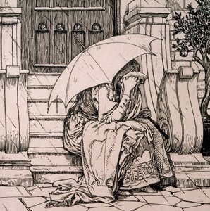Illustration for fairy tale by Hans Christian Andersen by Hans Tegner