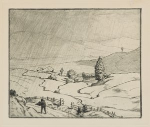 Beginning to Rain by Hans Thoma
