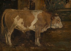 Ox in the Forest by Hans Thoma