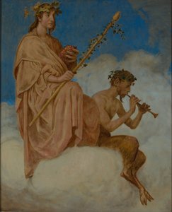 October (Wine Gods) by Hans Thoma