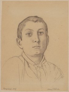 Bust of an Italian Boy from Cargnaco by Hans Thoma