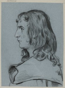 Profile of a Young Man with Long Hair by Hans Thoma