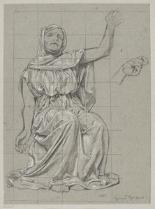 Study of a Figure of One of the Norns by Hans Thoma