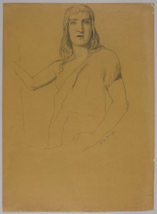Study of St. John the Baptist by Hans Thoma