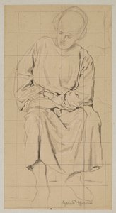 Study of a Seated Figure in a Long Robe