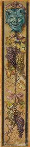 Wall Frieze from the Music Room of the Pringsheim House, Munich: Horned Mask with Moon-Shaped Mouth and Bunch of Grapes. Right of Inv.-No. 1921 by Hans Thoma