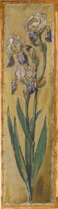 Wall Frieze from the Music Room of the Pringsheim House, Munich: Vase with Irises