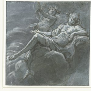 Bacchus with a Drinking Bowl and a Silenus by Hans Ulrich Franck
