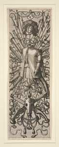 One Sheet from a Set of 16 Panel Decorations and Friezes with Trophies by Hans Vredeman de Vries